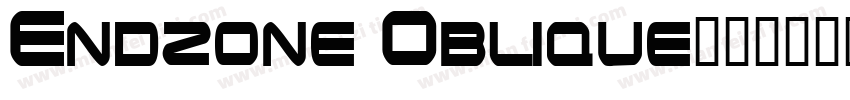 Endzone Oblique字体转换
